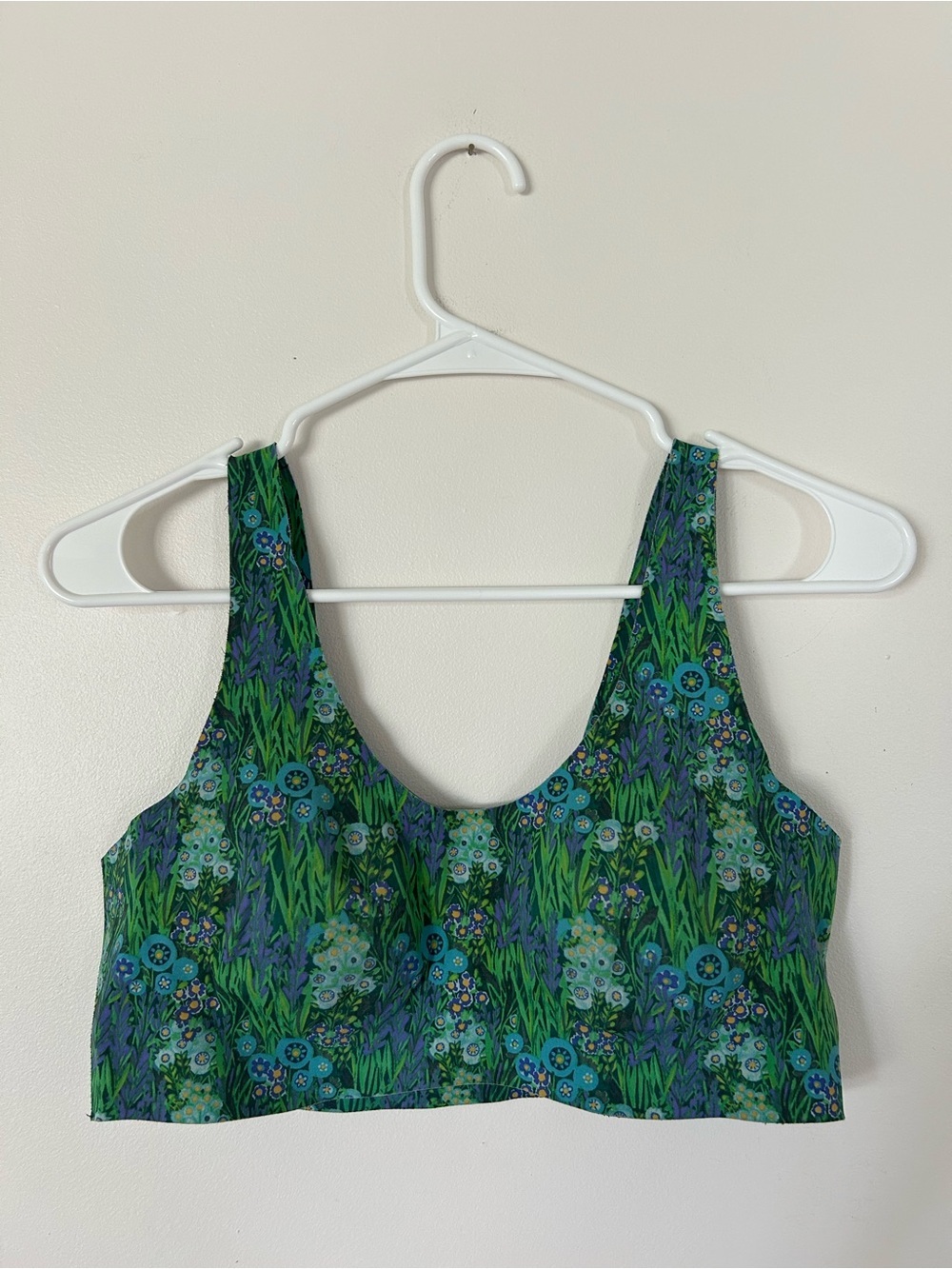 Knix x Anna Sui LuxeLift Pullover Bra Green Floral Medium